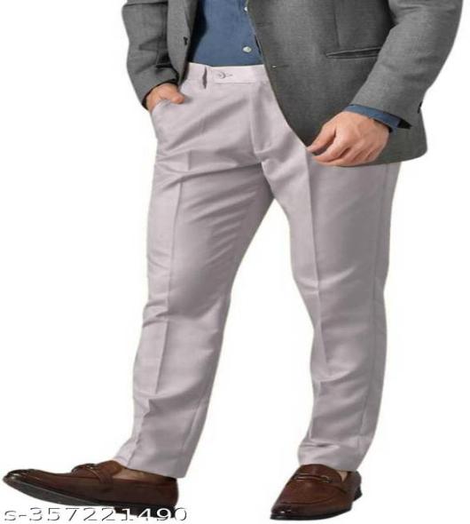 Pesado Men's SMART FLEXI Bottle Green Formal Trousers Pants(ADJUSTABLE WAIST UPTO 2 INCH)