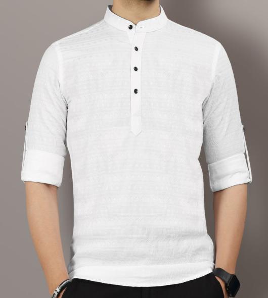 White formal kurta