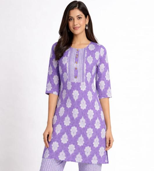 purpal kurti