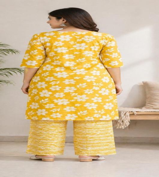 Yellow kurti set