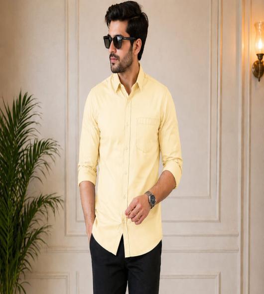 LIGHT YELLOW SHIRT