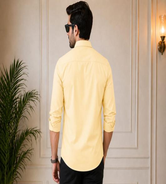 LIGHT YELLOW SHIRT