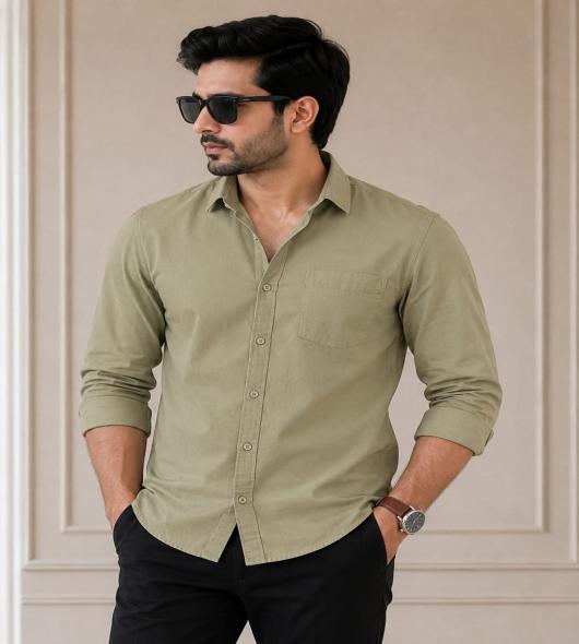 OLIVE GREEN SHIRT